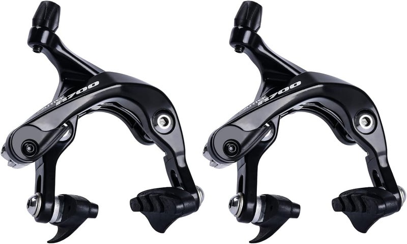 RUJOI Road Bike Brake Calipers,Premium Aluminum Dual Pivot Brake Caliper with Alloy Shoe Pads for Road Bike(Front & Rear) - Image 1
